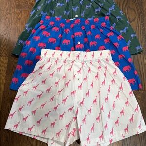 Boden Set of 3 Animal Print Boxer Shorts - NWOT